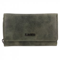 Dámska kožená peňaženka LG - 22163 zelená - pohľad spredu