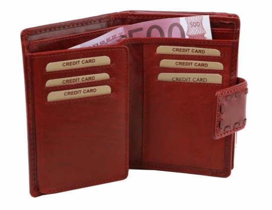 Dámská kožená peněženka 23534/T červená