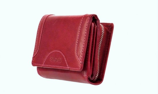 Dámska kožená peňaženka SG-27196 fucsia