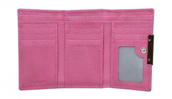Dámská kožená peněženka SG-27074 fucsia