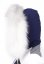 Kožušinový lem na kapucňu - golier líška bluefrost white LB 21/5 (69 cm) 1