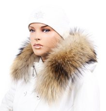 Kožešinový lem na kapuci - límec mývalovec M 42/35 (70 cm)