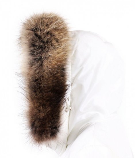 Kožešinový lem na kapuci - límec mývalovec snowtop M 35/39 (60 cm) 2