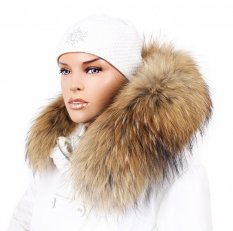 Exkluzívny kožušinový lem na kapucňu - golier medvedíkovec MX-09 (75 cm)
