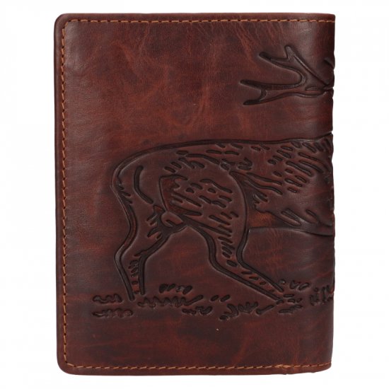 Pánska kožená peňaženka 219176/M jeleň - hnedá 1