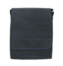 Pánská kožená taška přes rameno Scorteus na iPad SM 1137 grafitová - přední strana