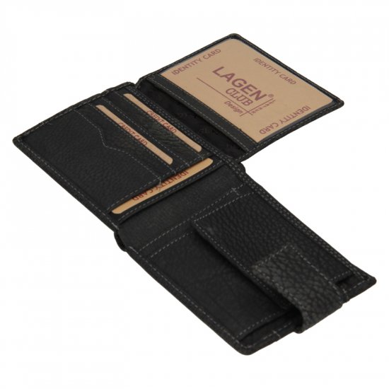 Pánská kožená peněženka V-298/W black 4