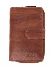 Dámska kožená peňaženka SG-21619 hnedá