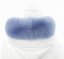 Kožušinový lem na kapucňu - golier líška nebesky modrá L NM/1 (66 cm)