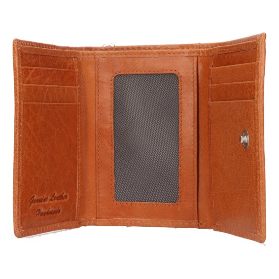 Dámská kožená peněženka LG-27718 koňak - vnitřní výbava