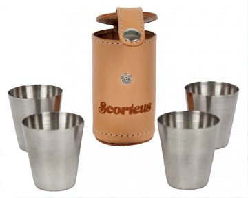 Kožené puzdro na štamprlíky, podtácky Kožené puzdro na štamprlíky, podtácky