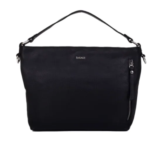 Dámská kožená kabelka SG-29066 černá