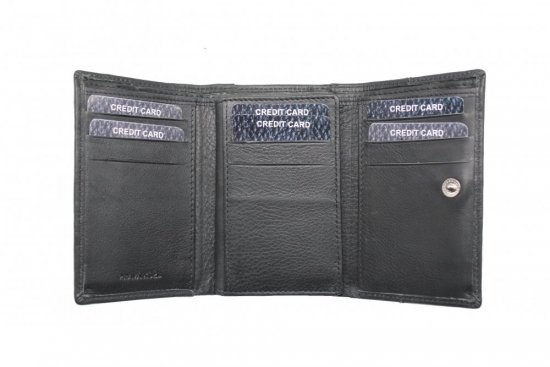 Dámská kožená peněženka SG-27020 černo červená