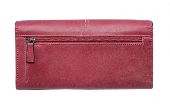 Dámská kožená peněženka SG-27056 fucsia 1