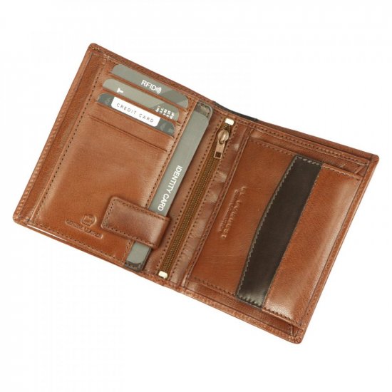Pánska kožená peňaženka El Forrest 2508-21 RFID hnedá 3