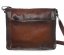 Vintage kožená kabelka s klopou I MEDICI 2461 hnedá melír
