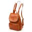 Kožený batoh Jordan camel - ramenní popruhy