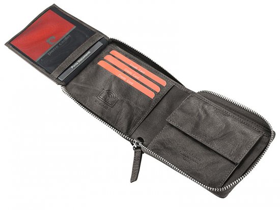Pánska kožená peňaženka Pierre Cardin FOSSIL TILAK12 28818 RFID hnedá