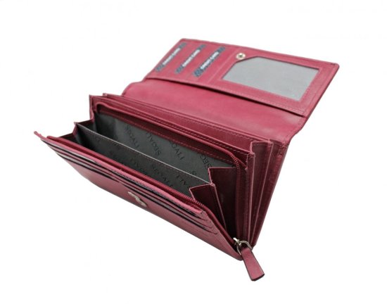 Dámská kožená peněženka SG-27052 fucsia - vnitřní výbava 03