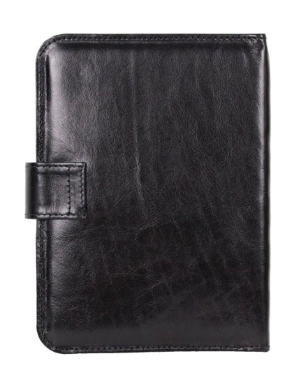 Kožený diář A5 SC Komen. černý - zadní strana Kožený diář A5 SC Komen. černý - zadní strana