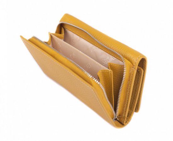 Dámská kožená peněženka SG-27074 žlutá