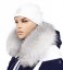 Fur trim on the hood - fox collar bluefrost white LB 21/20 (70 cm)