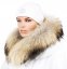 Exkluzívny kožušinový lem na kapucňu - golier medvedíkovec  MX-06 (82 cm)
