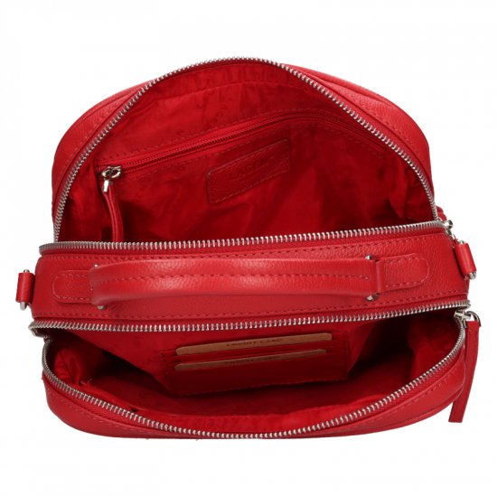 Dámska kožená kabelka BLC-222/2068 červená 5