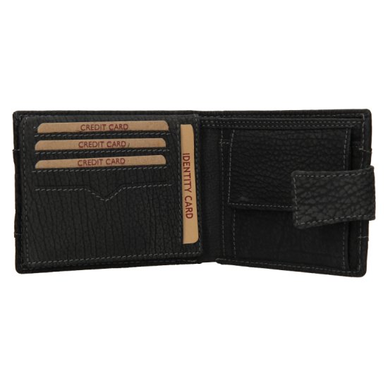 Pánská kožená peněženka V-298/W black 1