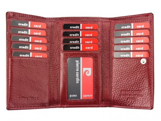 Dámska kožená peňaženka Pierre Cardin 02 LEAF 2108 sivá