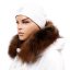 Kožešinový lem na kapuci - límec liška snowtop black ginger LG 02/2 (63 cm)