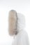 Kožušinový lem na kapucňu - líška pastel L 15 (75 cm)