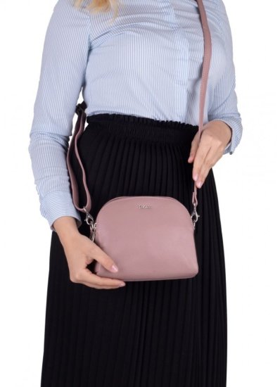 Dámska kožená taška cez rameno SG-212 rose 7