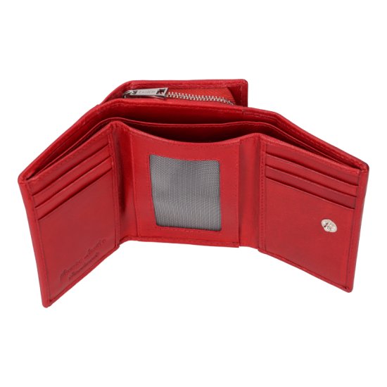 Dámska kožená peňaženka LG-22152 červená - vnútorná výbava Dámska kožená peňaženka LG-22152 červená - vnútorná výbava