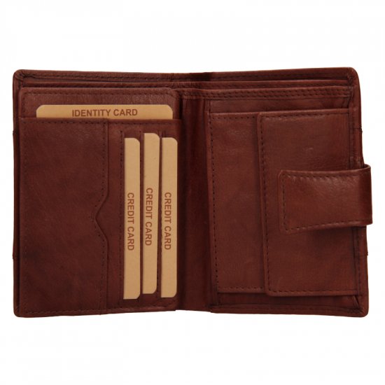 Pánska kožená peňaženka V-299 hnedá