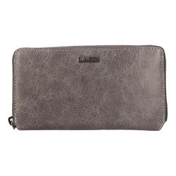 Dámska kožená peňaženka LG - 27654 siva