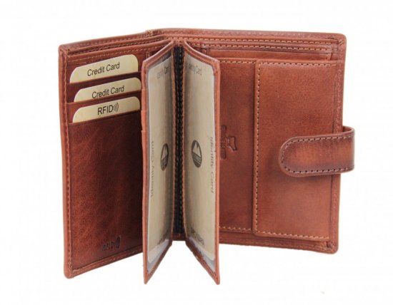 Pánská kožená peněženka El Forrest 2852-29 RFID hnědá 2