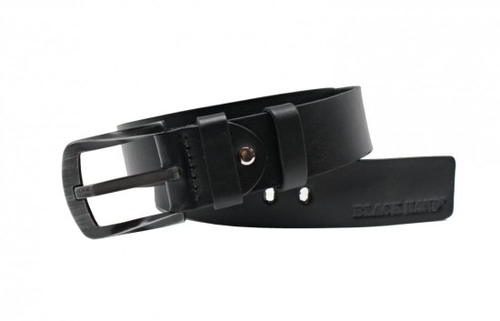 Pánský kožený opasek Black Hand 2130-98 černý