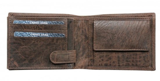 Pánska kožená peňaženka SG-21606 hnedá