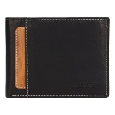 Pánska kožená peňaženka 225070222 čierna