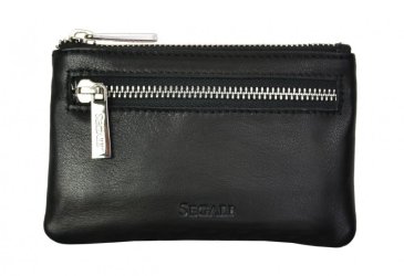 Kožená klíčenka SG-27291 A černá
