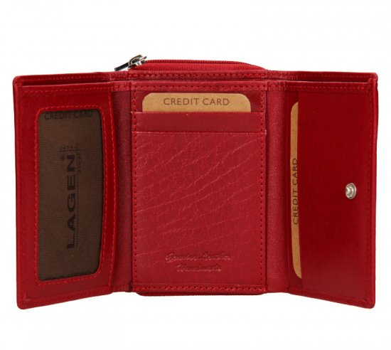 Dámská kožená peněženka 250453 červená 1