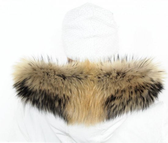 Fur trim on the hood -  raccoon collar M 44/16 (75 cm) 1