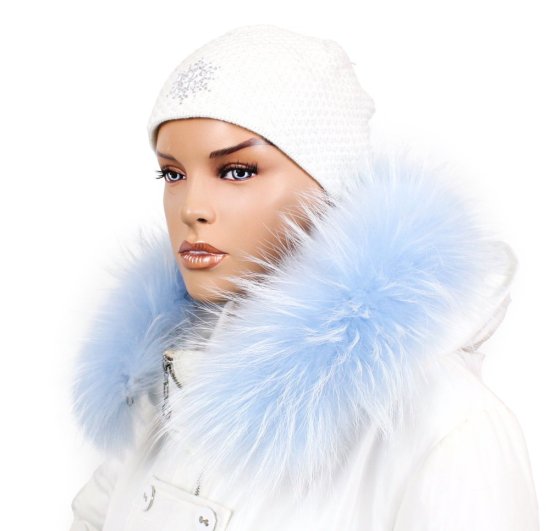 Kožešinový lem na kapuci - límec mývalovec snowtop M 38/20 (66 cm)