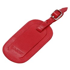 Kožená visačka na kufor 290010 červená