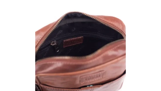 Pánská kožená taška přes rameno SG-27018 hnědá