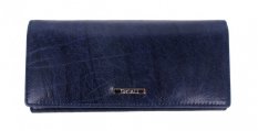 Dámska kožená peňaženka SG-27120 modrá