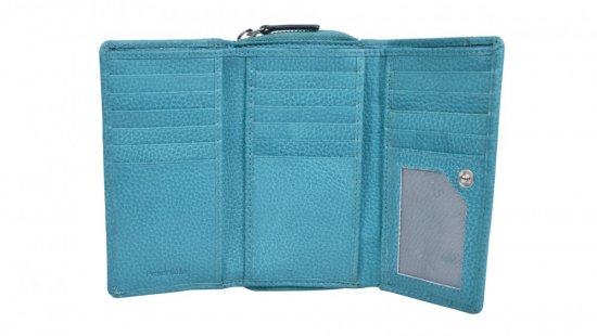 Dámska kožená peňaženka SG-21770 tyrkys