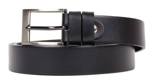 Pánský společenský kožený opasek 230-100-60 černý