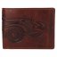 Pánska kožená peňaženka 219176/M auto - hnedá - pohľad spredu